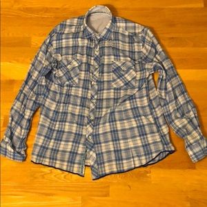 Blue flannel shirt